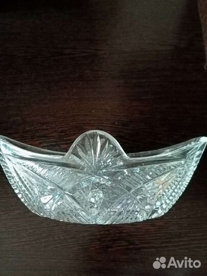 Хрустальная ваза (ладья)