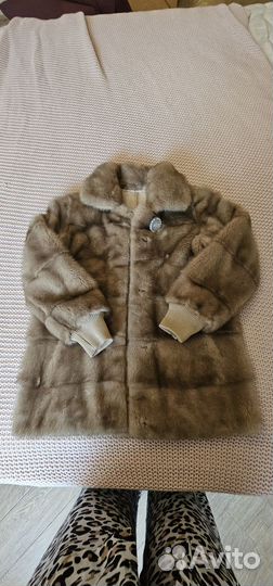 Шуба норковая для девочки 134-140