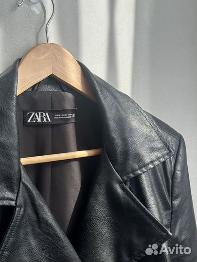 Кожаная куртка косуха Zara