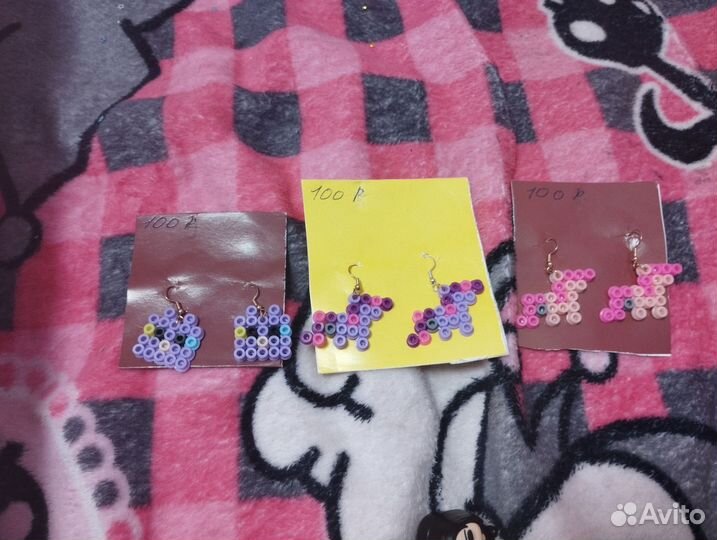 Серёжки из Термомазайки самодельные прочные