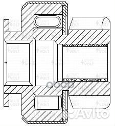 Привод стартера (бендикс) для а/м Hyundai ix35