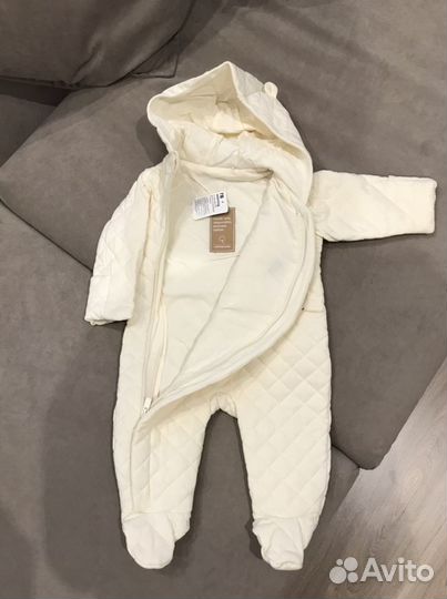 Хлопковый утепленный комбинезон mothercare