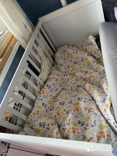 Детская кроватка IKEA белая