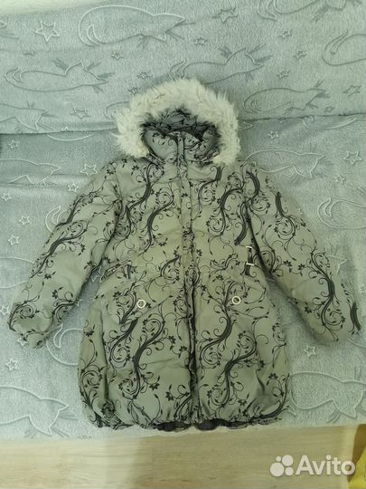 Полупальто зимнее пуховое 6-8 лет