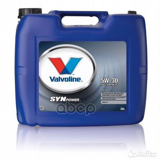 Масло мот.синт Valvoline Synpower XL-III C3 5