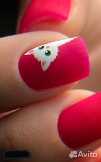 Маникюр / наращивание ручная роспись