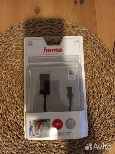Сетевой адаптер Hama USB Type-C - RJ-45