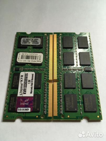 Память SO-Dimm Kingston KVR 1333D3S9/4G / 2G