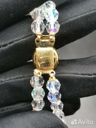 Бусы Чешское стекло Чехословакия Бижутерия СССР