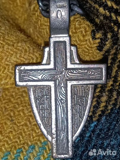 Подвеска архангел крест 925 серебро