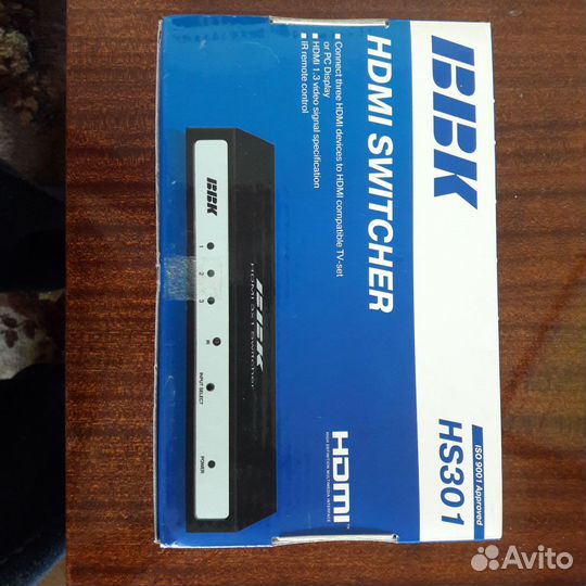 Продам коммутатор hdmi BBK HS301