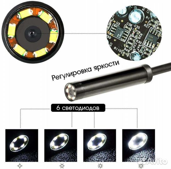 Эндоскоп SME12 (8мм, 1280*720, 2М)