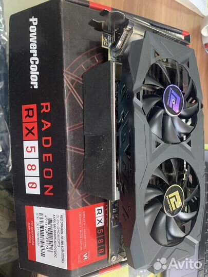 Видеокарта Red Dragon Power Color RX580 8Gb