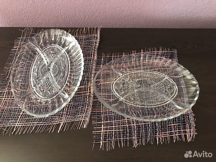 Набор менажниц стеклянных 2 шт