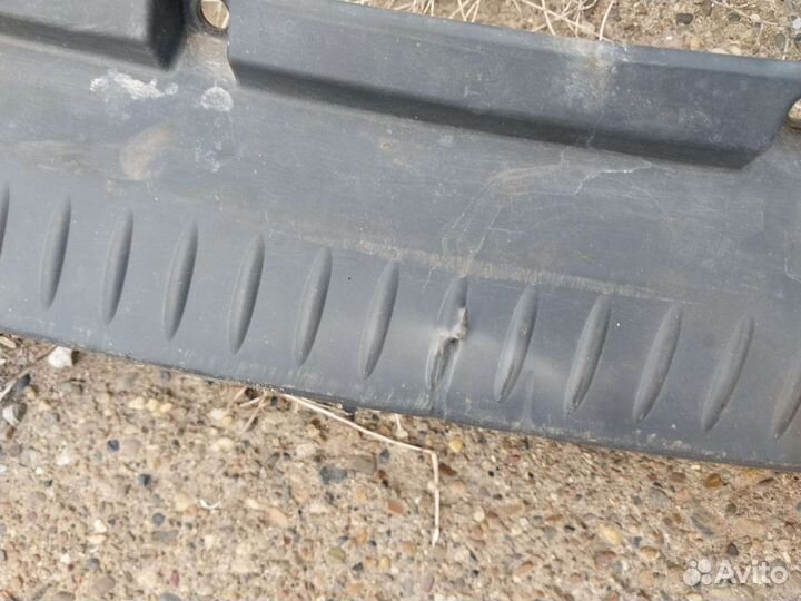 Бампер лада ларгус задний черный