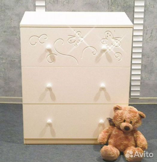 Пеленальный комод Островок уюта Бабочки