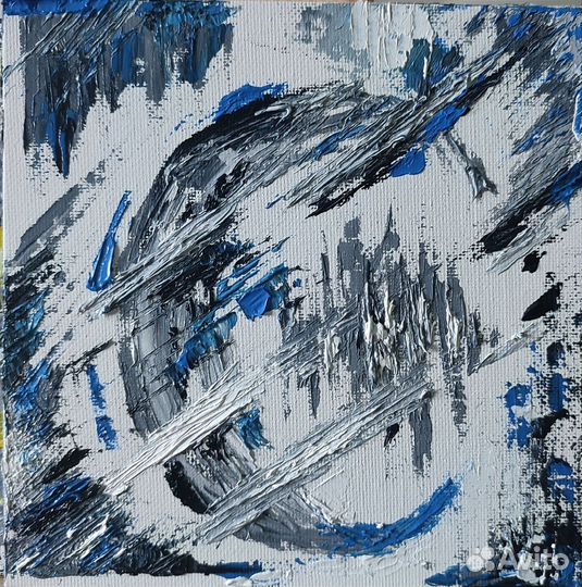 Картина маслом на холсте на картоне