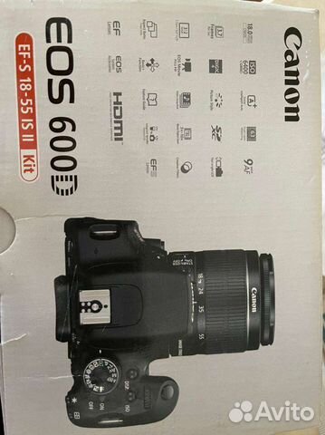 Зеркальный фотоаппарат canon 600d
