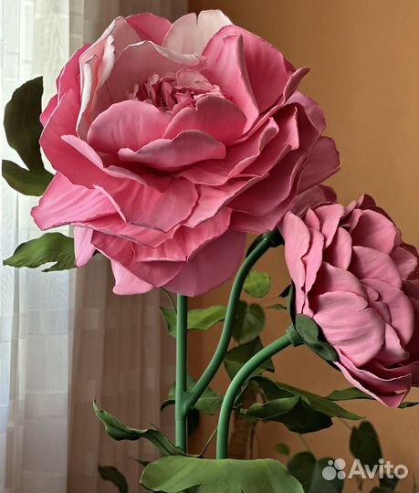 Ростовые пионы из фоамирана