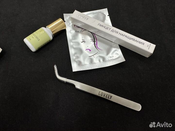 Пинцет для наращивания ресниц новый