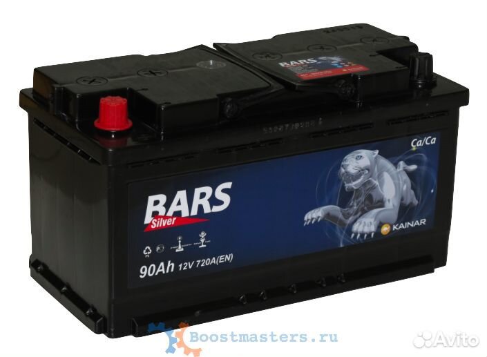 Аккумулятор Bars 90A R