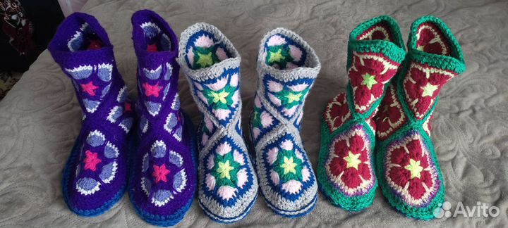 Вязаные сапожки (носки)