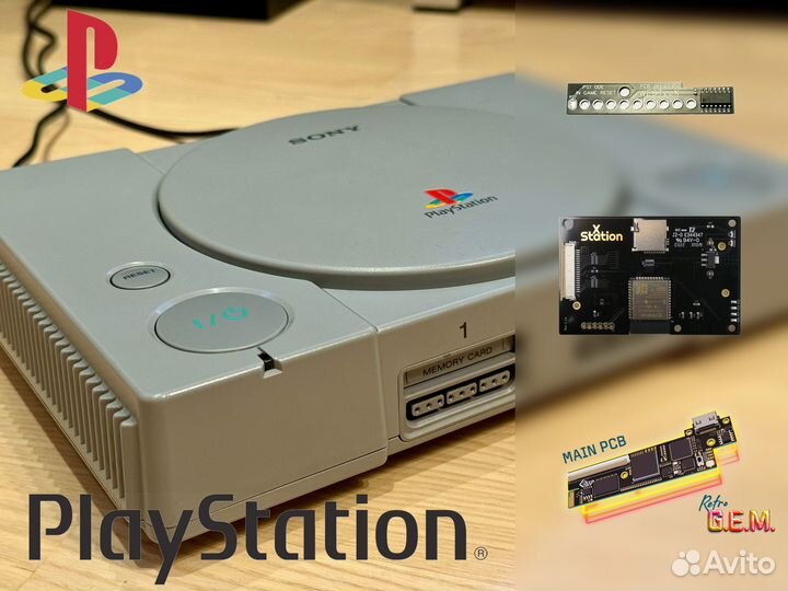 Playstation 1 + xStation + Retro Gem hdmi + IGR