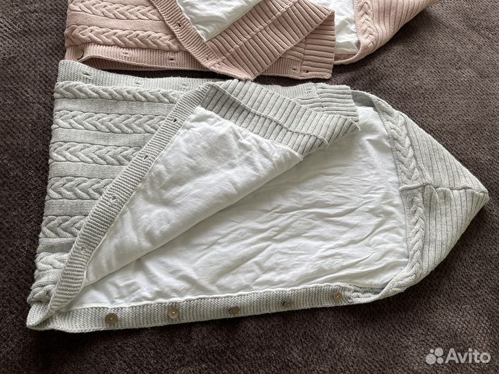 Детский конверт серый (розовый продан)