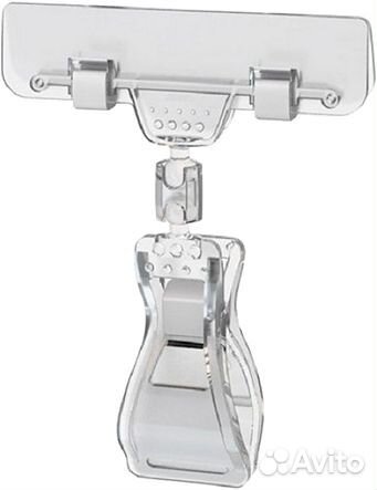 50 универсальных держателей на прищепке, прозрачн