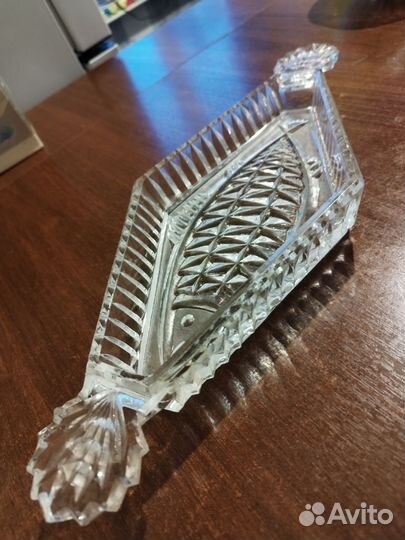 Селедочница хрусталь СССР