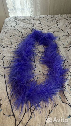 Боа страус сиреневое