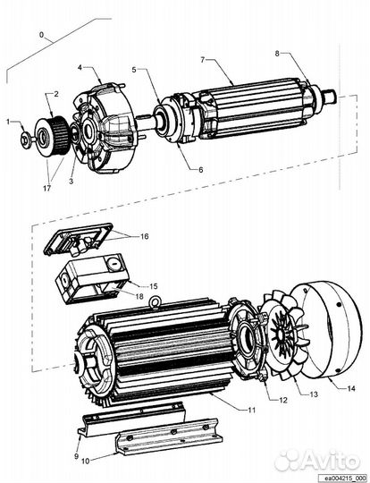 Generator 7814-845-004 400/230V(05767224,05767900)