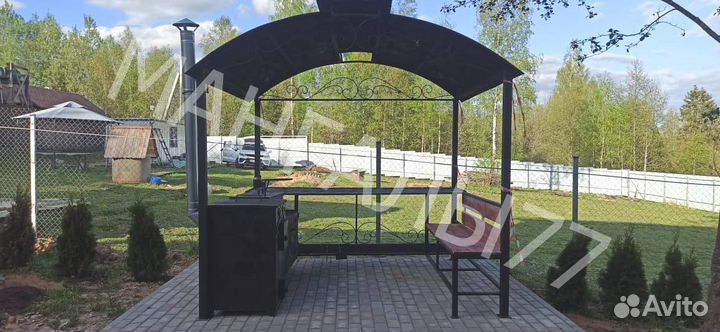 Мангал в стиле лофт