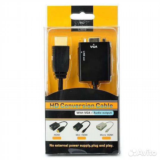 Адаптер с hdmi на VGA