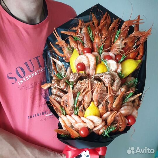 Мужской букет из раков