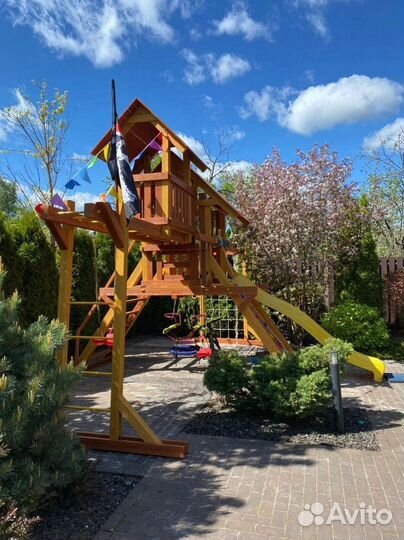 Детская площадка скалодром горка Савушка Люкс 10