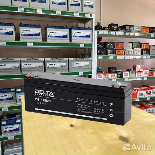 Аккумулятор ибп delta DT 12022 12V 2.2Ah