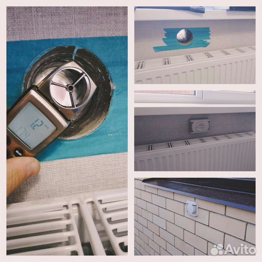 Монтаж приточных клапанов вентиляции