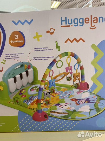 Развивающий коврик новый huggeland