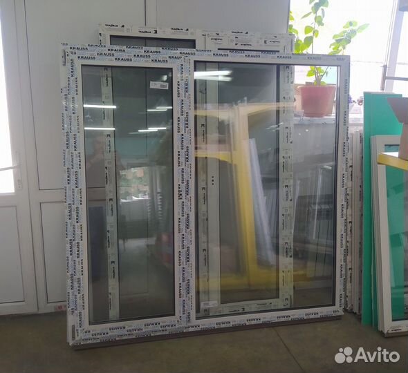 Пластиковое окно ш 1750 в 1680 мм