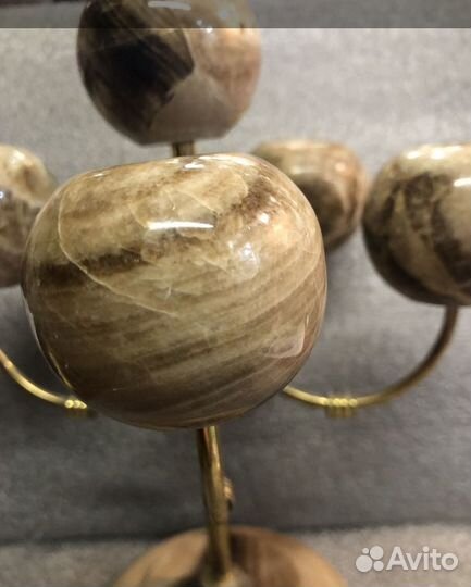 Подсвечник на 5 свечей из Бразильского оникса