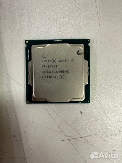 Процессор бу 1151v2 Core i7 8700T нет элемента