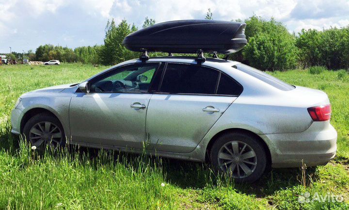 Автобокс на крышу Ветлан 430 л на Dodge Grand Cara