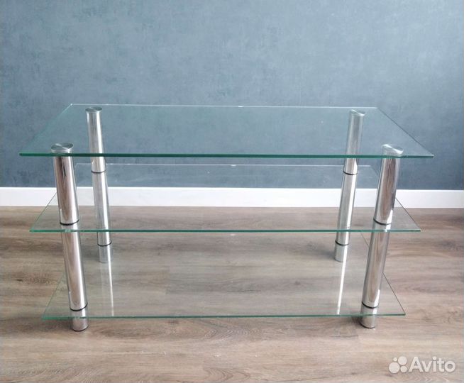 Стеклянная тумба под тв