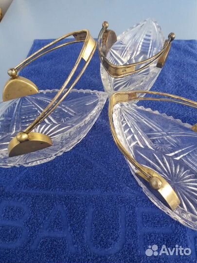 Конфетница СССР. Ручка серебро 875