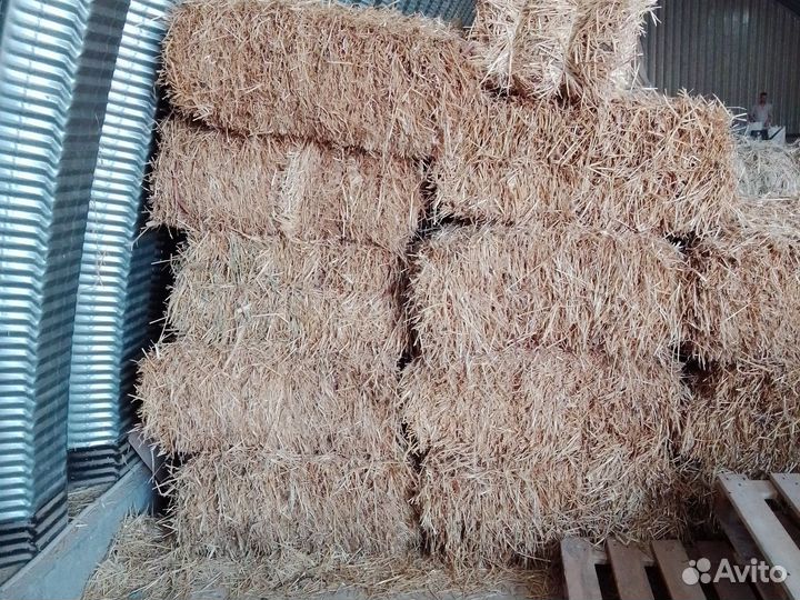 Солома в тюках