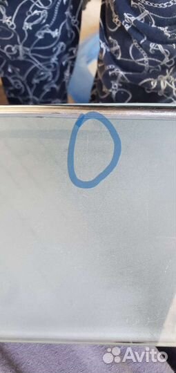 Стеклянная полка матовая