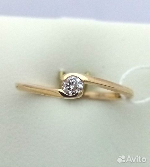 Кольцо / размер 16,5 / 1,41г / Золото585 / бриллианты