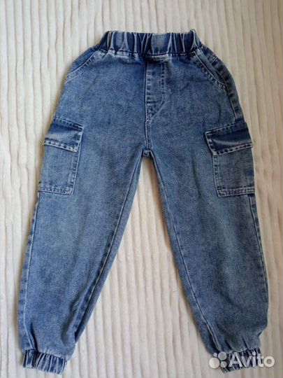 Джинсы карго на 4 года унисекс