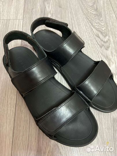 Кожаные Шлёпки Босоножки Тапочки